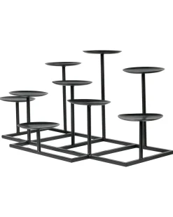 Portacandele LAMEGO Metallo 23 cm Nero