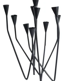 Portacandele MATOSINHOS Metallo 54 cm Nero