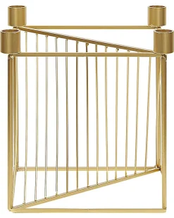 Portacandele MINDORO Metallo 23 cm Oro