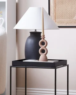 Portacandele NAOUSA Ceramica 23 cm Beige