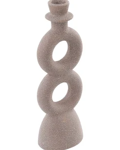 Portacandele NAOUSA Ceramica 23 cm Beige