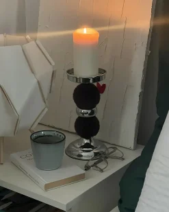 Portacandele PADRE Vetro 38 cm Marrone