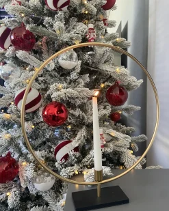 Portacandele SERAM Metallo 45 cm Oro