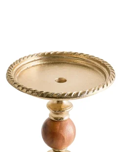 Portacandele VODNO Metallo 31 cm Oro