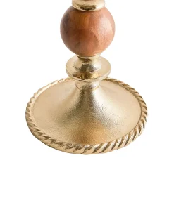 Portacandele VODNO Metallo 31 cm Oro