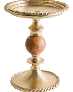 Portacandele VODNO Metallo 31 cm Oro