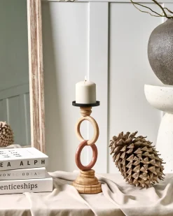 Portacandele WATERFORD Legno di pino 29 cm Multicolore