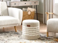 Pouf ABTIN Iuta Bianco