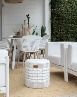 Pouf ABTIN Iuta Bianco