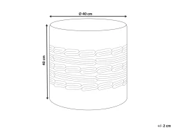 Pouf ABTIN Iuta Bianco