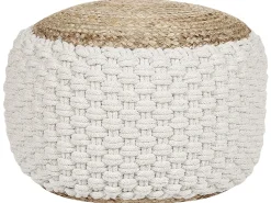 Pouf AIZA Cotone Bianco