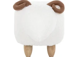 Pouf animaletto LAMB Tessuto Bianco Agnello