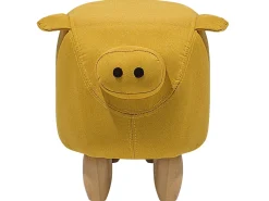 Pouf animaletto PIGGY Tessuto Giallo Maiale