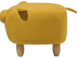 Pouf animaletto PIGGY Tessuto Giallo Maiale