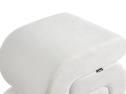 Pouf ARCADIA Ciniglia Bianco sporco