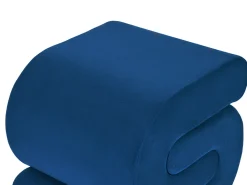 Pouf ARCADIA Velluto Blu marino