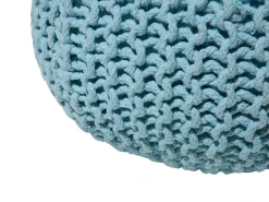 Pouf CONRAD Cotone Azzurro