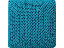 Pouf CONRAD Cotone Blu oltremare