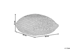 Pouf CONRAD Cotone Blu oltremare