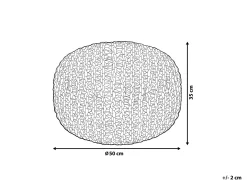 Pouf CONRAD Cotone Giallo