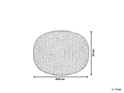 Pouf CONRAD Cotone Rame