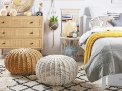 Pouf CONRAD Cotone Senape