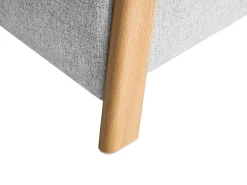 Pouf contenitore EDLAND Tessuto 45 cm 43 cm Grigio chiaro