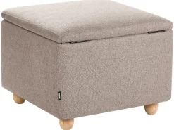 Pouf contenitore FERNDALE Tessuto Beige