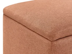 Pouf contenitore FERNDALE Tessuto Marrone dorato