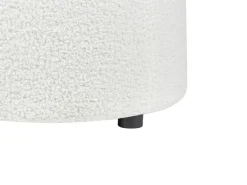 Pouf contenitore MARYLAND Bouclé Bianco sporco