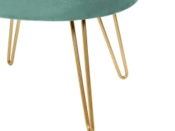 Pouf contenitore SILAS Velluto Verde menta