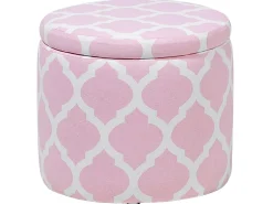Pouf contenitore TUNICA Cotone Rosa
