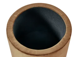 Pouf contenitore WENONA Velluto Marrone scuro