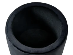 Pouf contenitore WENONA Velluto Nero