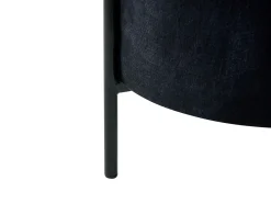 Pouf contenitore WENONA Velluto Nero