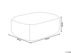 Pouf ISARDA Iuta Nero
