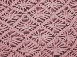 Pouf Macramè BERRECHID Cotone Rosa