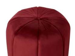 Pouf SELBY Velluto Rosso scuro