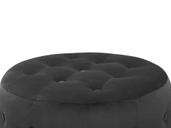 Pouf TAMPA Velluto Nero