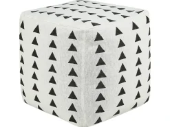 Pouf TARODI Cotone Bianco sporco