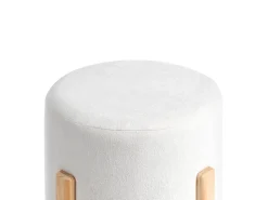 Pouf TERRY Ciniglia Bianco sporco