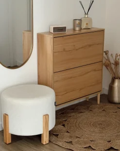 Pouf TERRY Ciniglia Bianco sporco