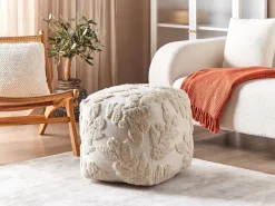 Pouf Trapuntato MULTAN Cotone Beige