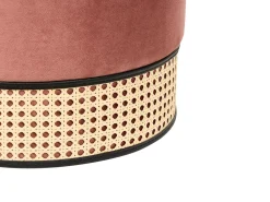 Pouf YANKTON Velluto Rosa