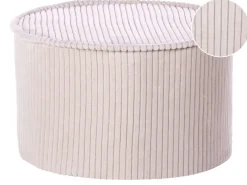 Pouf ZIKRIA Velluto Beige chiaro