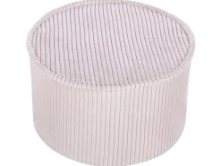 Pouf ZIKRIA Velluto Beige chiaro