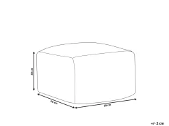 Pouf BODLA Materiale sintetico Beige
