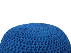 Pouf CONRAD Cotone Blu marino