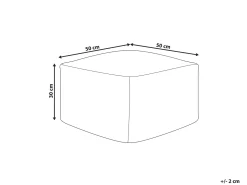 Pouf GAJAN Tessuto Bianco