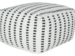Pouf GAJAN Tessuto Bianco